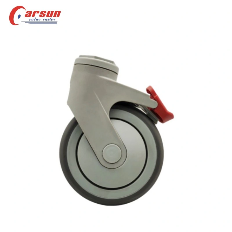 Hospital Trolley Castor Silent Without Damaging The Ground Medical Swivel Caster Wheel