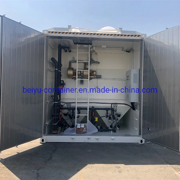 20FT Disposal Water Treatment Shipping Container with Open Top Operation Chamber