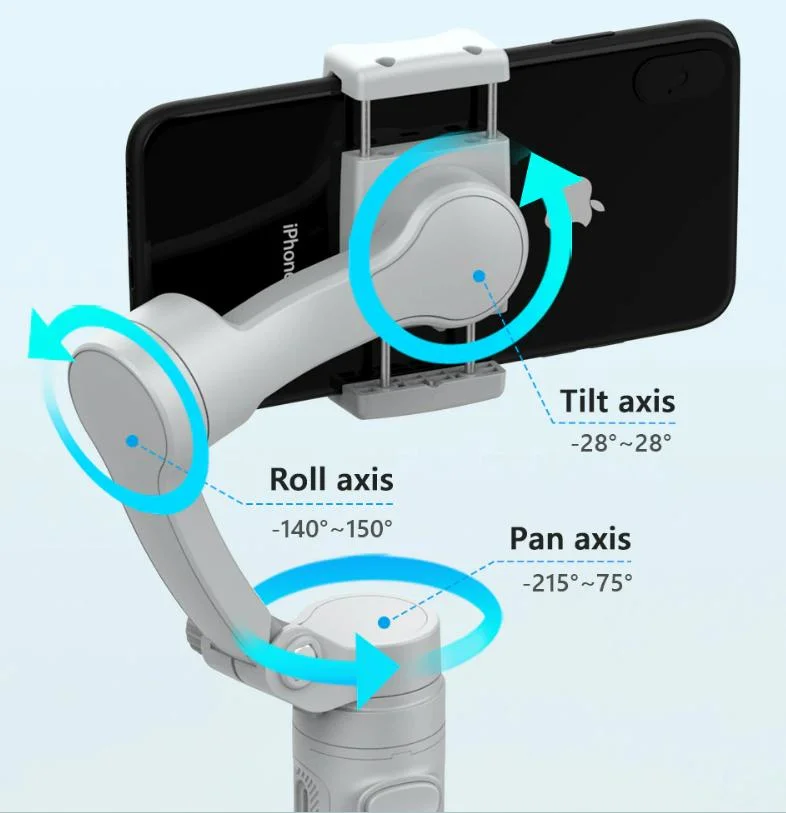 Sharper Image Gimbal Cordless Stabilizer for iPhone Xiaomi Vivo Oppo Sumsung