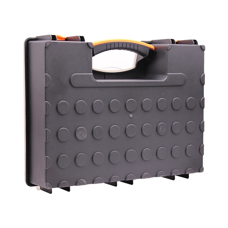 Plastic Portable Hardware and Craft Parts Organizer Large Orange Plastic Tool Case