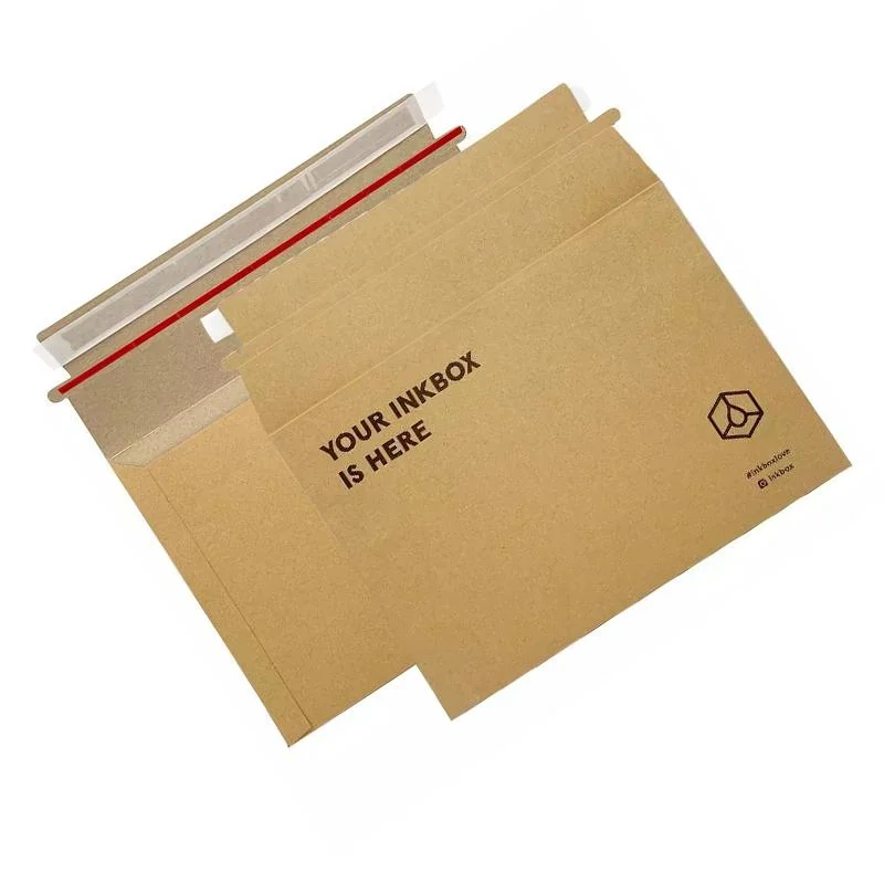 Wholesale/Supplier Customized Printed Rigid Mailers Flat Cardboard Envelops Eco-Friendly Paper Board Envelope