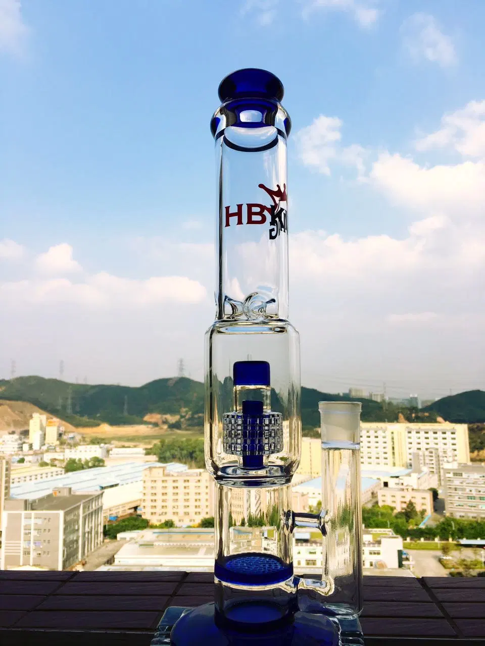 China Manufacturer New Heady DAB Rig Glass Water Pipe, Diamond Glass Wholesale/Supplier Recycler Glass Smoking Pipe