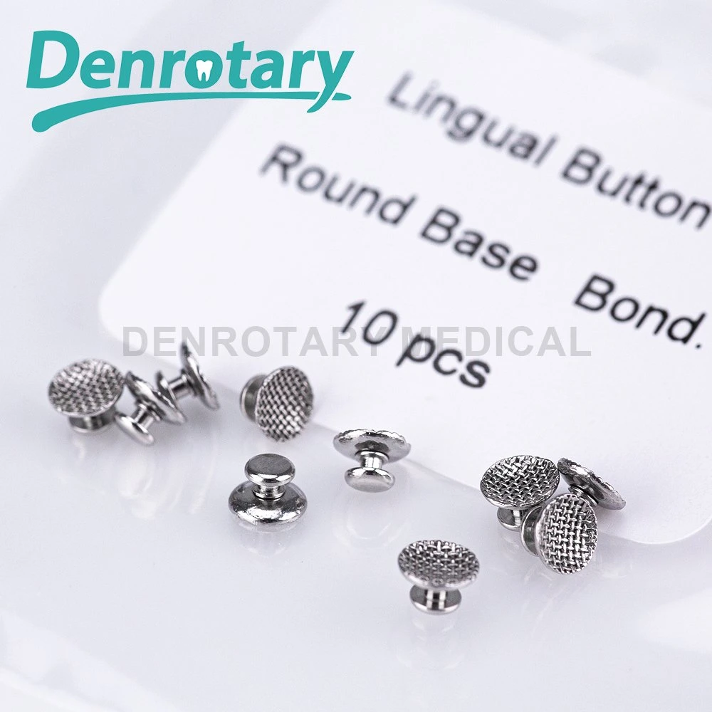 Comfortable Medical Metal Bondable Dental Orthodontic Lingual Button