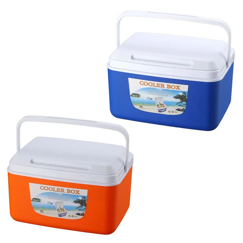8l Mini-Kühlbox für Gefrierschränke für den Außenbereich Inkubator Kühlung für den doppelten Gebrauch Box Lebensmittel Lagerung Auto kalt Angeln Kühlbox für Mittagessen Getränke Sitzplatz Mit Obstmilch