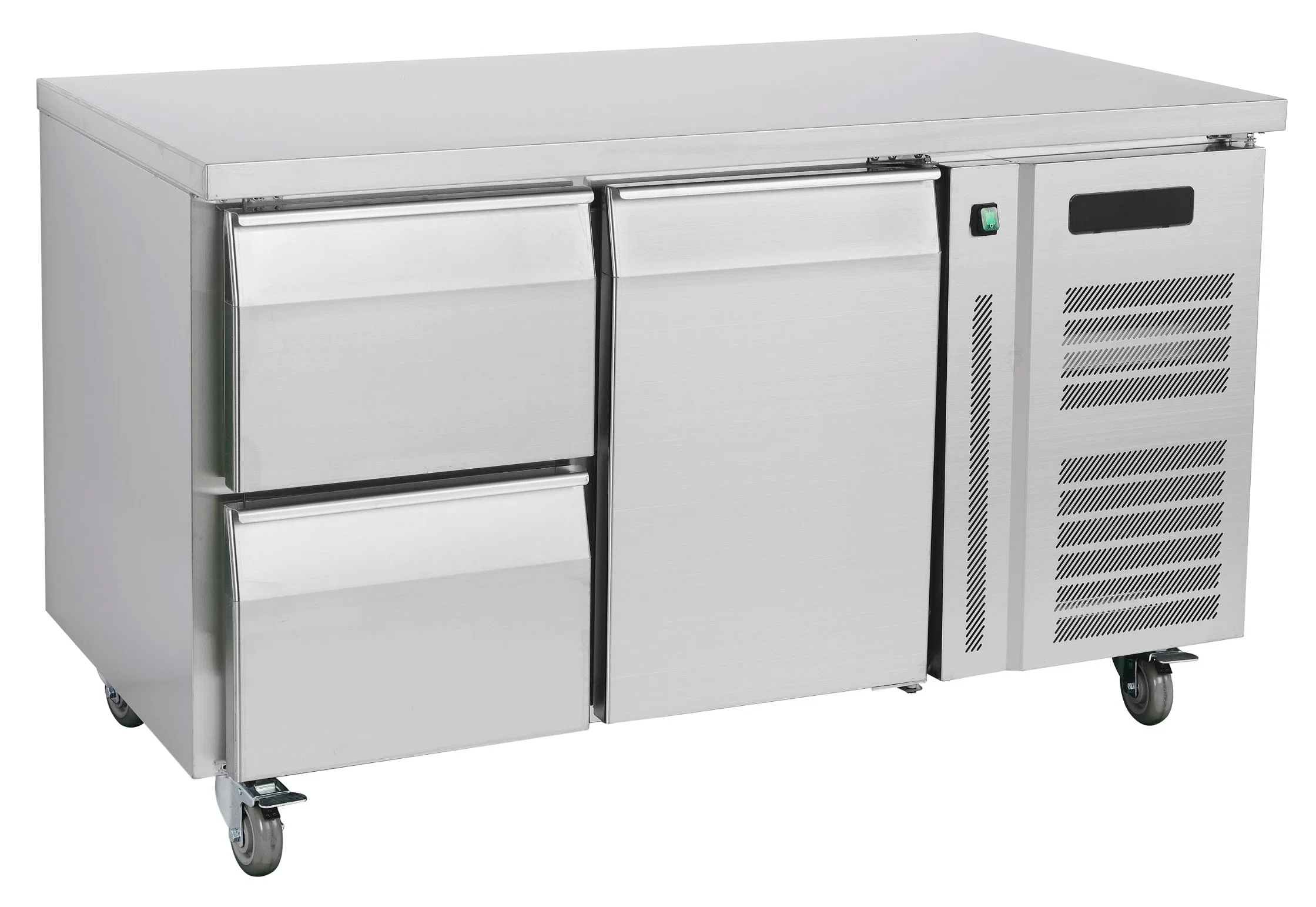 Commercial Kitchen Fan Cooling Refrigerator with Workbench