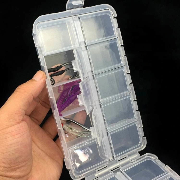 20 Compartments Tackle Boxes, Fishing Tackle Utility Boxes, Plastic Box Storage Organizer Box with Adjustable Dividers