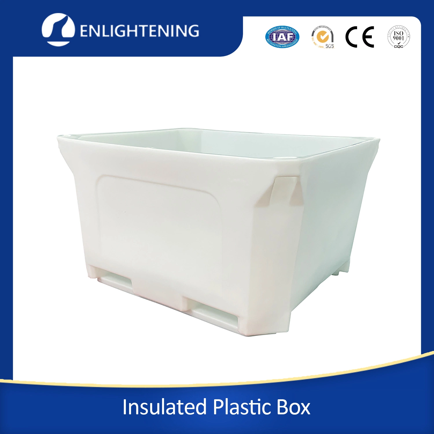 Polyethylene Material Arge Capacity Insulated Fish Container