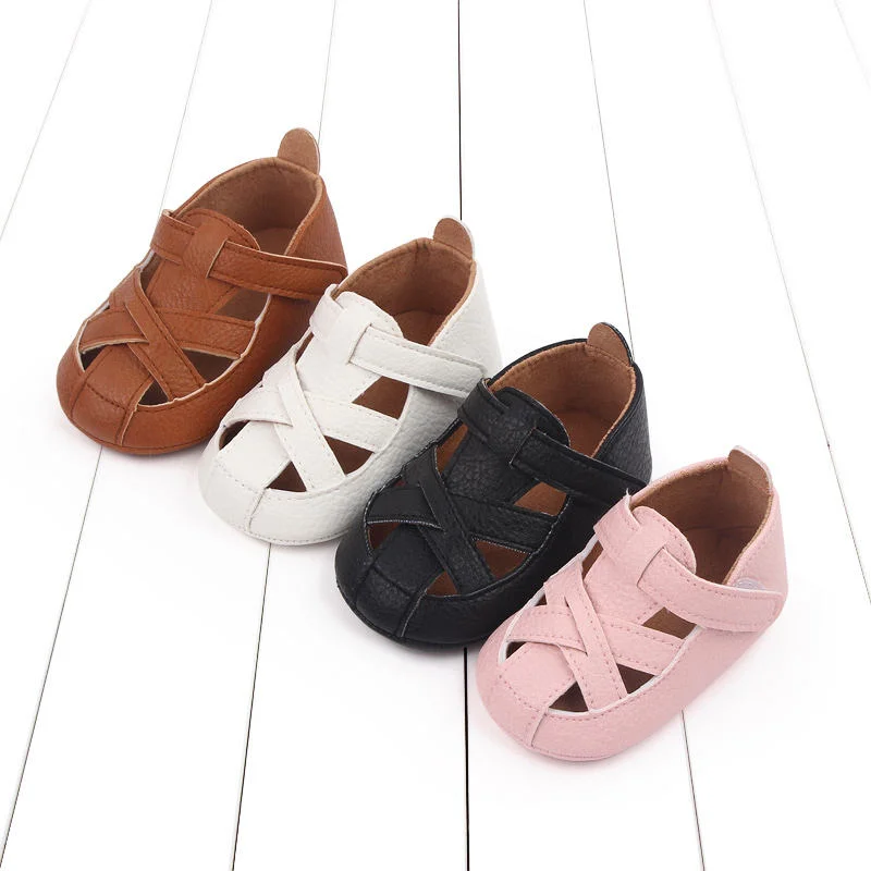 Spring and Summer Casual Walking Shoes and Breathable PU Leather Baby Shoes