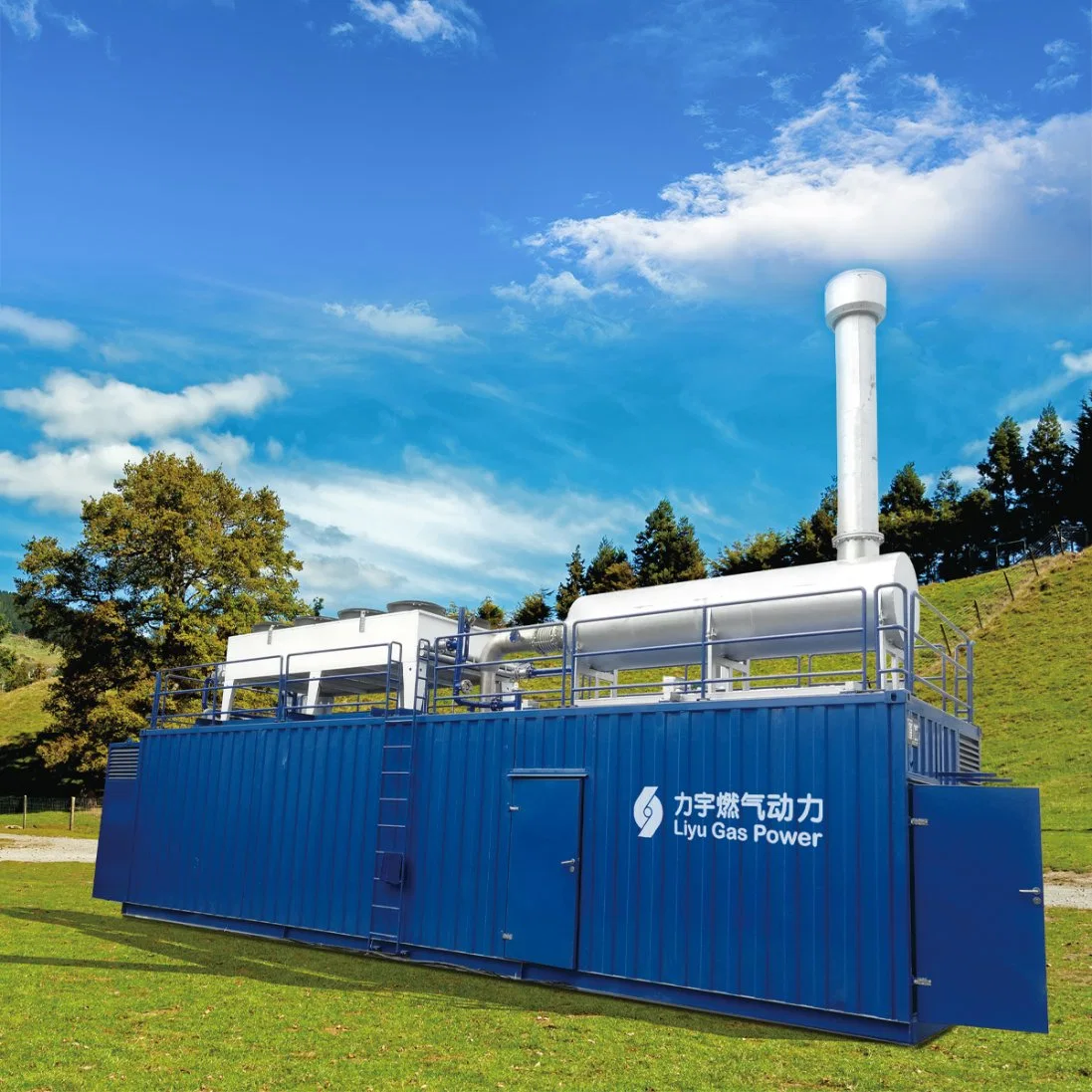 Liyu 1.5MW/1500kw 16V Cilindro de Tensão Alta concentração elevada de gás metano gerador de energia definido com Stamford Alternador/ABB Turbocompressor/mar profundo System