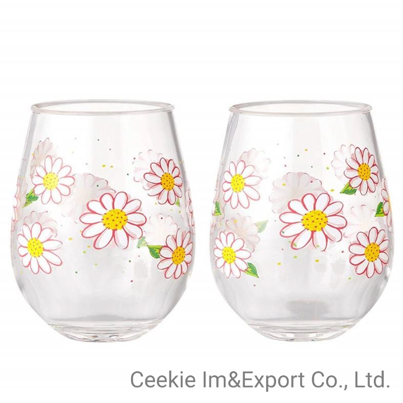 New Fashion Flower Cup verre à vin Water Glass Mug