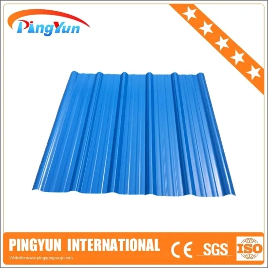 Les bardeaux de toiture Tile Factory gros UPVC PVC en plastique ondulé de feuille de toit