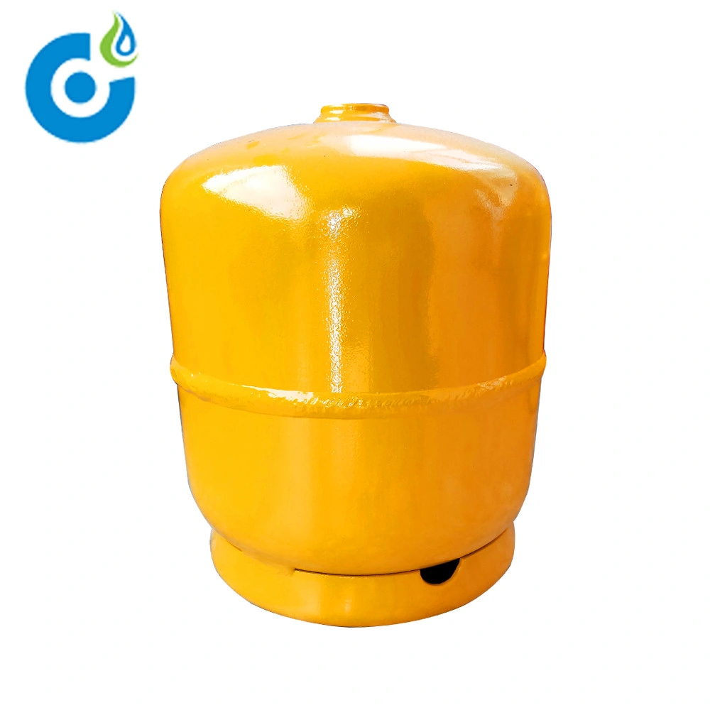 3kg Propane Butane Portable LPG Cylinder Empty LPG Gas Cylinder with Valve and Burner Head for Camping