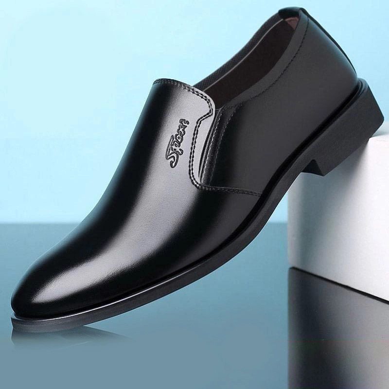 Wholesale/Supplier New Fashion Pointed Toe PU Leather Black Business Wedding Men's Dress Shoes