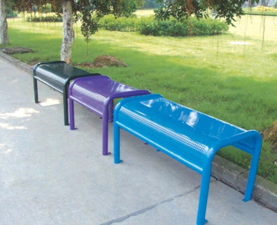 Iron Park Bench Outdoor Bench Seat Stainless Steel Park Furniture