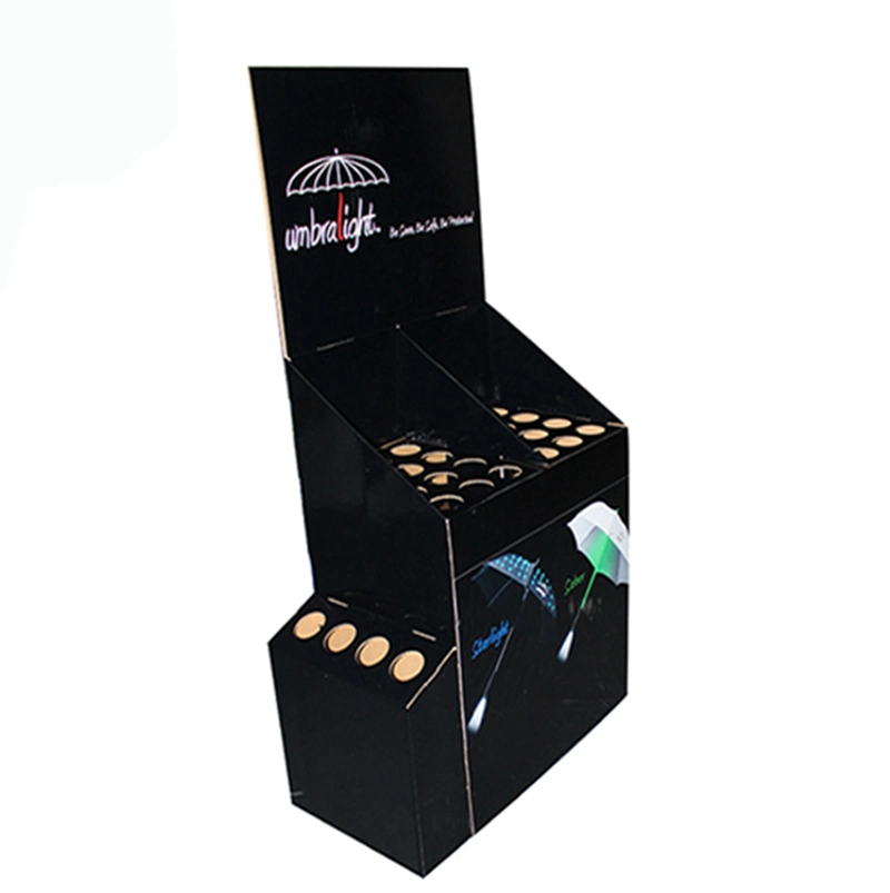 Point of Sale Umbrella Display Box Cardboard Counter Stand