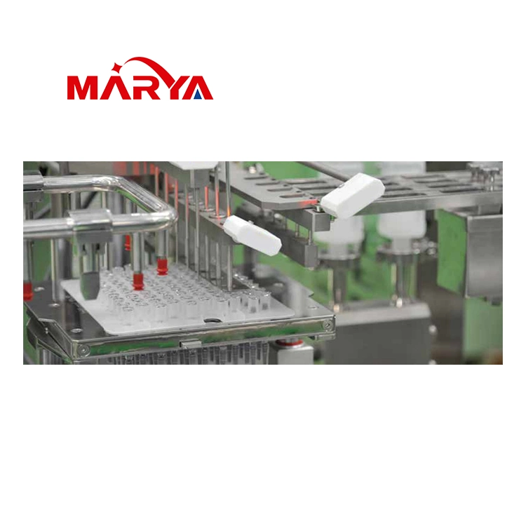 Marya Aseptic Disposable Liquid Medicine Injection Cartridge Glass/Plastic Bottle Prefilled Syringe Pfs Filling Machine with Isolator System