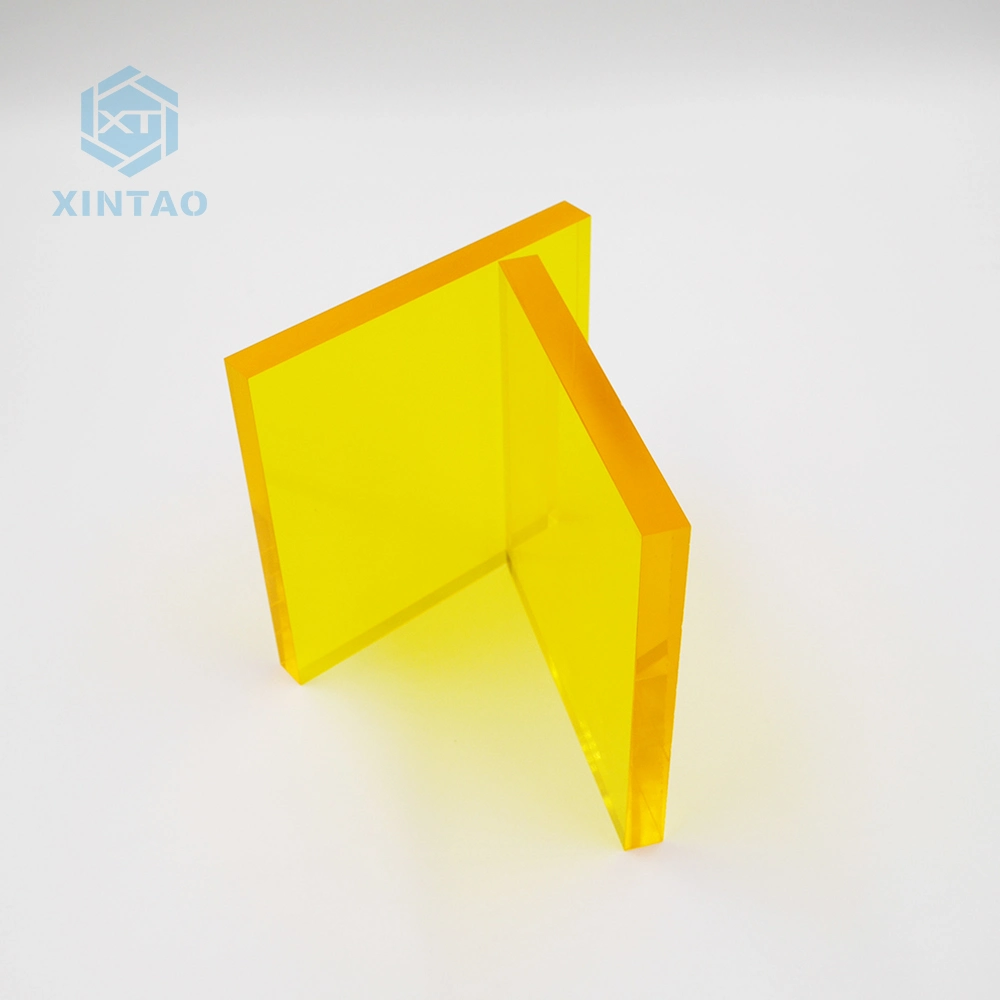 Xintao Solid Surface Advertising Material Excellent Light Transmittance Brilliant Colors Cast Acrylic Sheet Clear Plexiglass