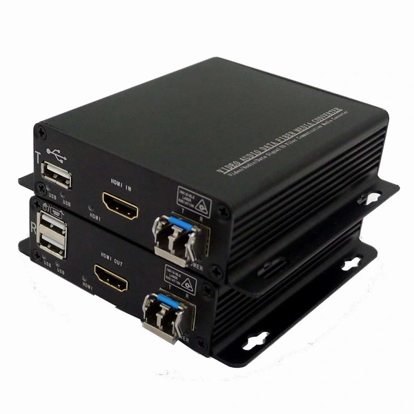 4K HDMI Fiber Extender 4K HDMI-zu-Fiber-Konverter 4K KVM HDMI+USB zu Glasfaser-Sender und -Empfänger HDMI