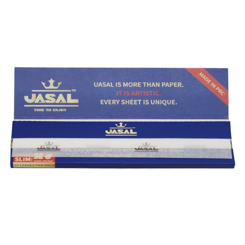 ورق Rolling Paper ذو العلامة التجارية الخاصة 100 ٪ من ورق التدخين الطبيعي Rolling Paper 50 تُترك 50 رزمة