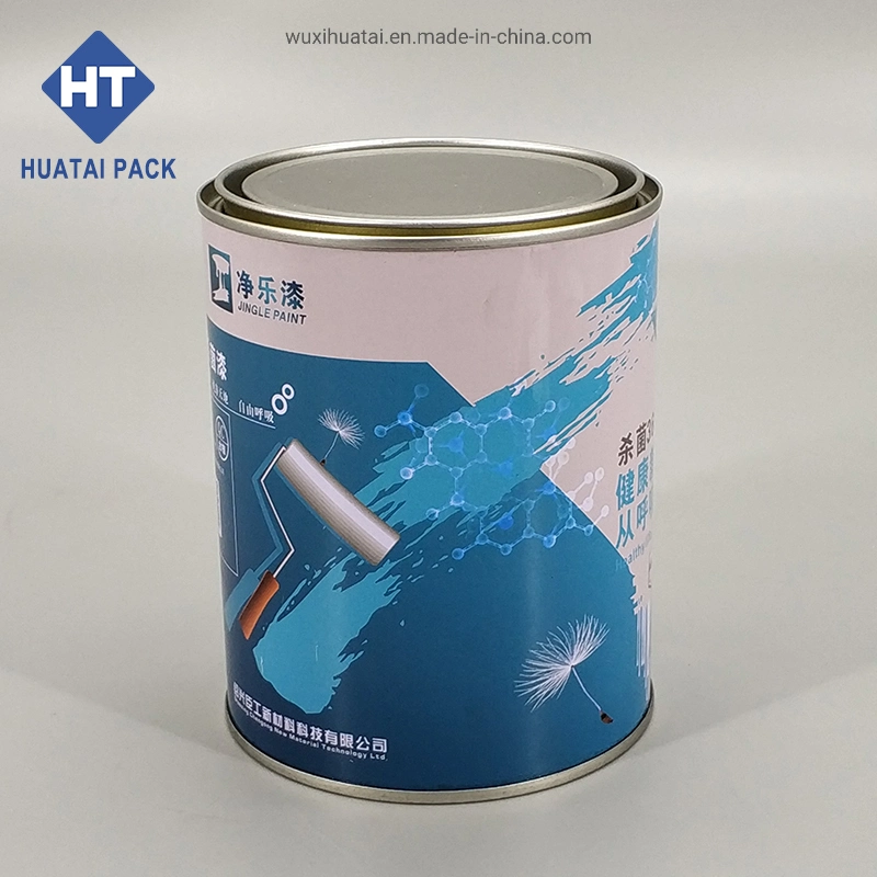 Factory Supplier Empty Round Quart Tin Cans Metal Paint Can