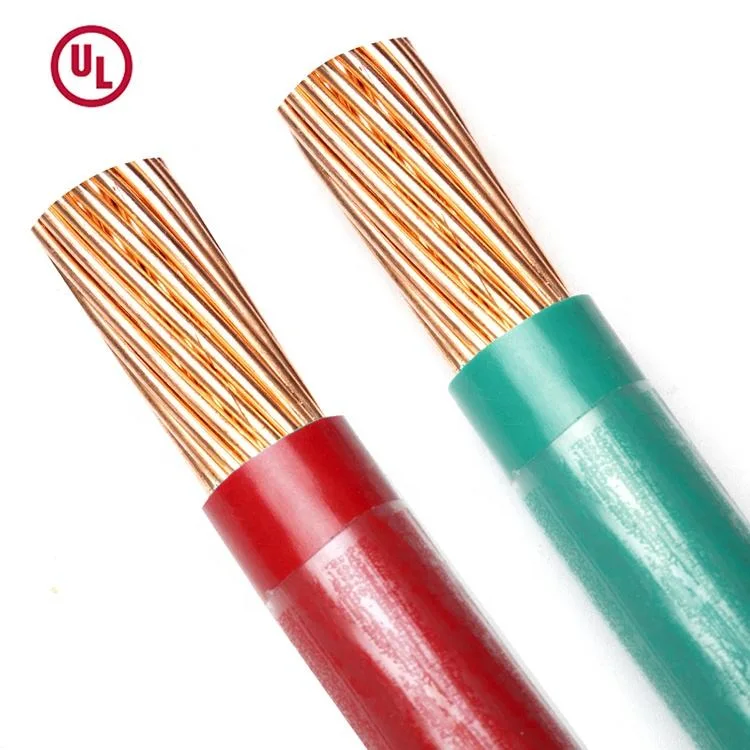 Fast Delivery UL Standard Thhn Wire Copper Size 8 10 12 14 16 AWG Electrical Nylon Cable for Sale