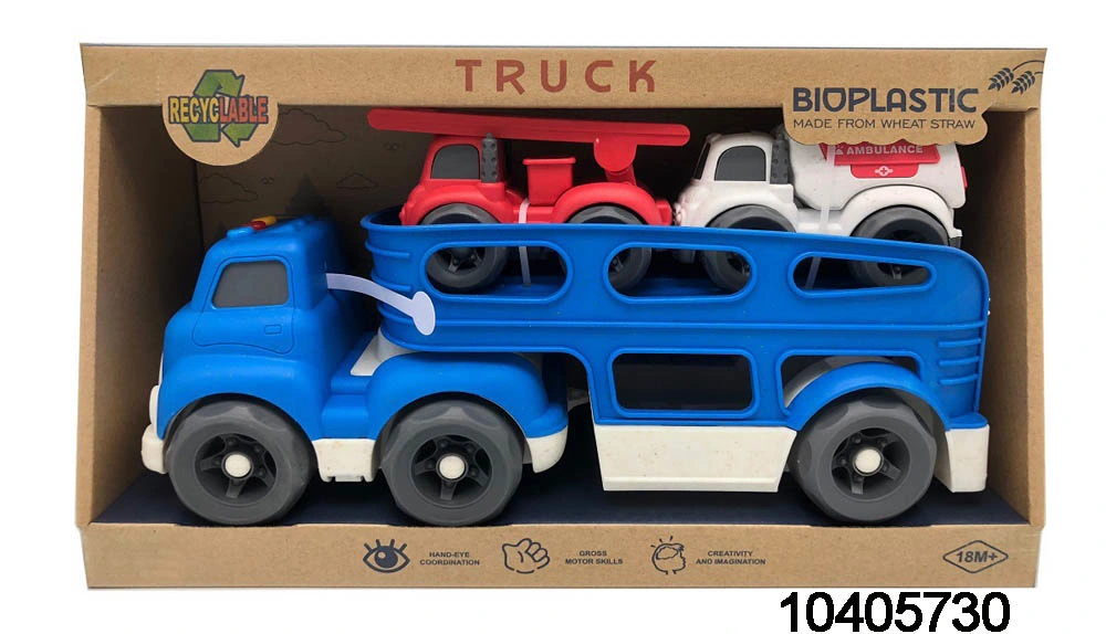 Mini bebé Cartoon inercia Niño empuje y vaya vehículo sin batería Niños Toys coches de fricción para niños pequeños de preescolar (10445736)