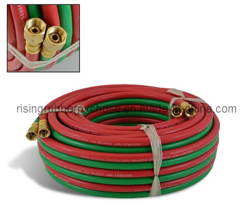 Hot Sale Length 20-100m Industrial Rubber Twin Welding Hose