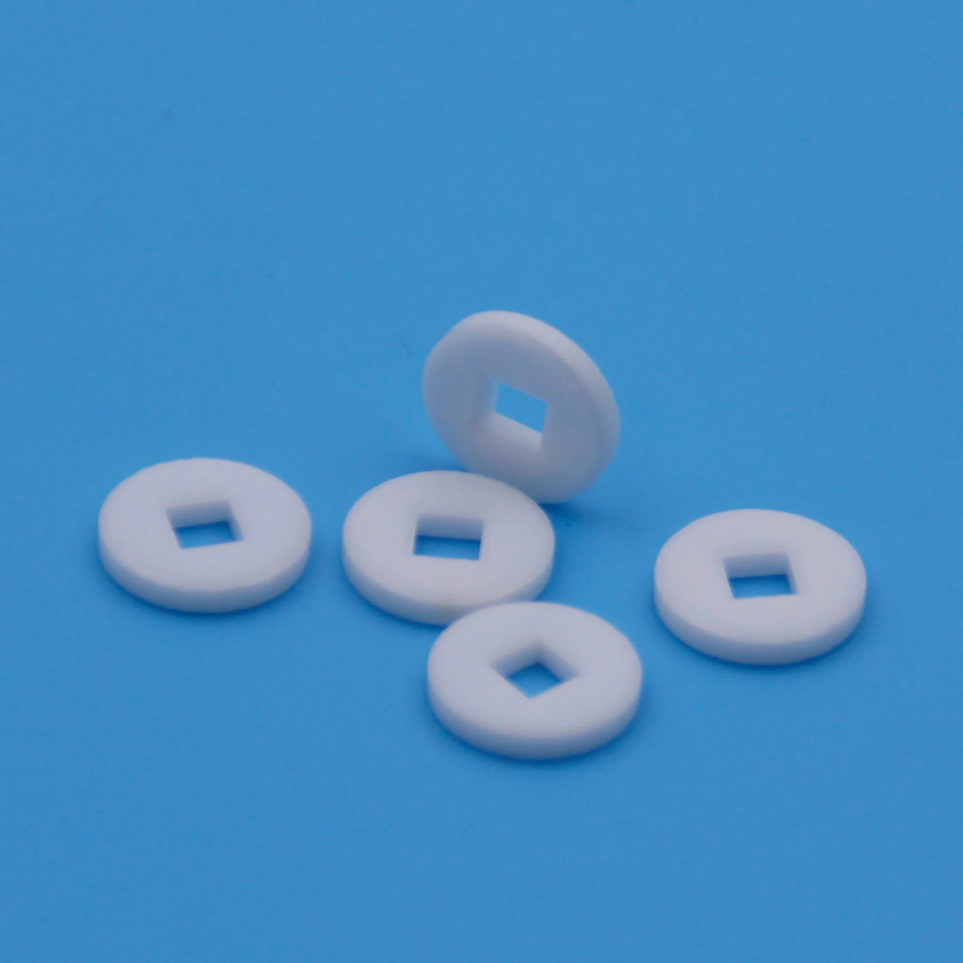 Custom Machined Zirconia Alumina Thread Shaped Fittings for Textile Machinery