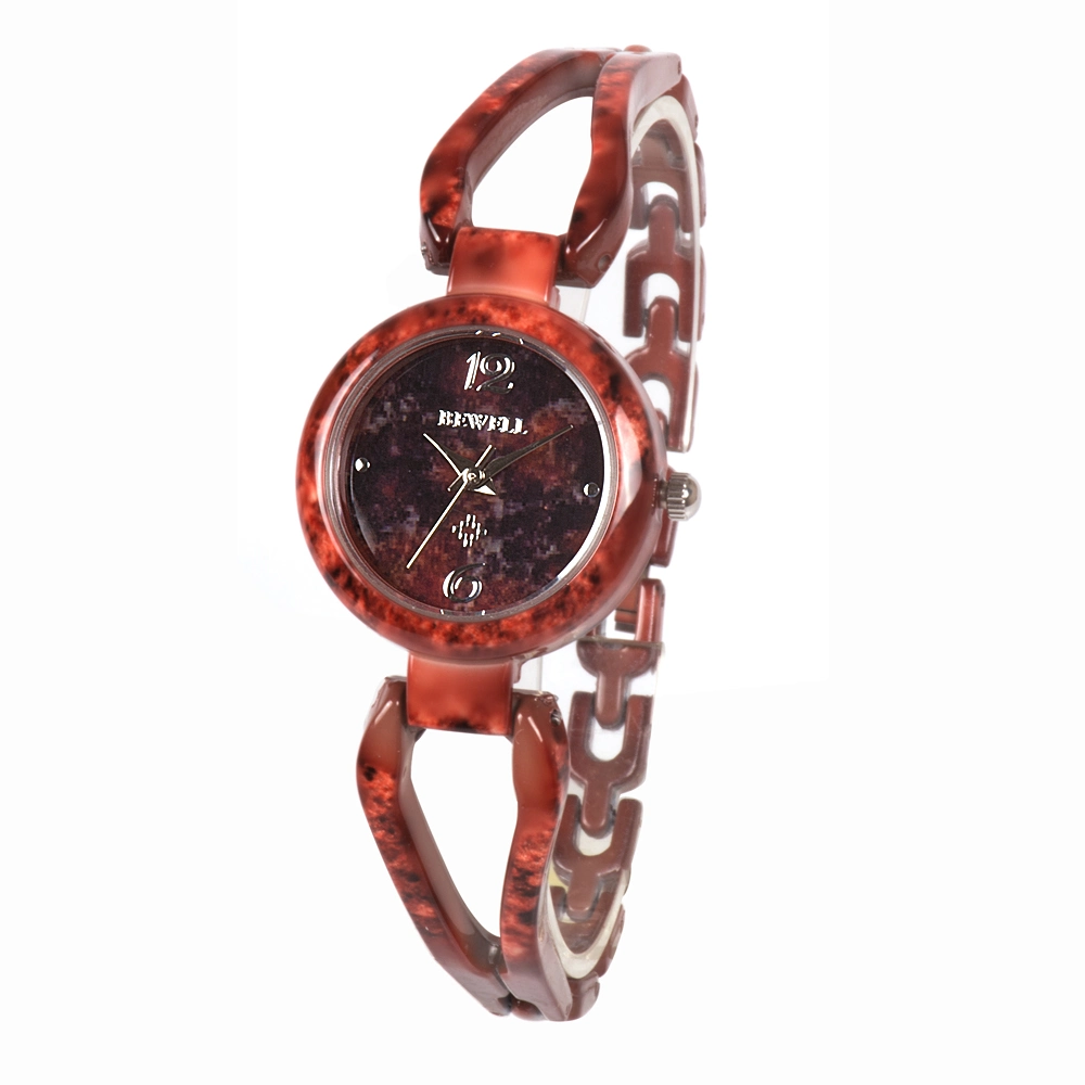 Executive Leather Curren Ladies Wear Watch with Metal and Ceramic Case and Band Custom Logo Japan Quartz Movement Relojes