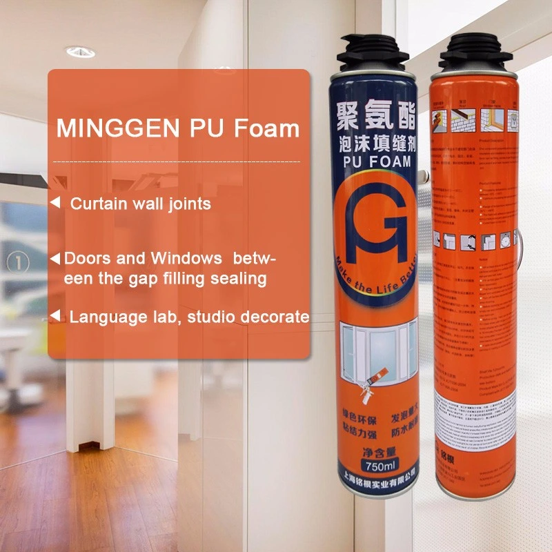 Custom 750ml Polyurethane Spray Foam Expandable Fireproof Spray PU Foam