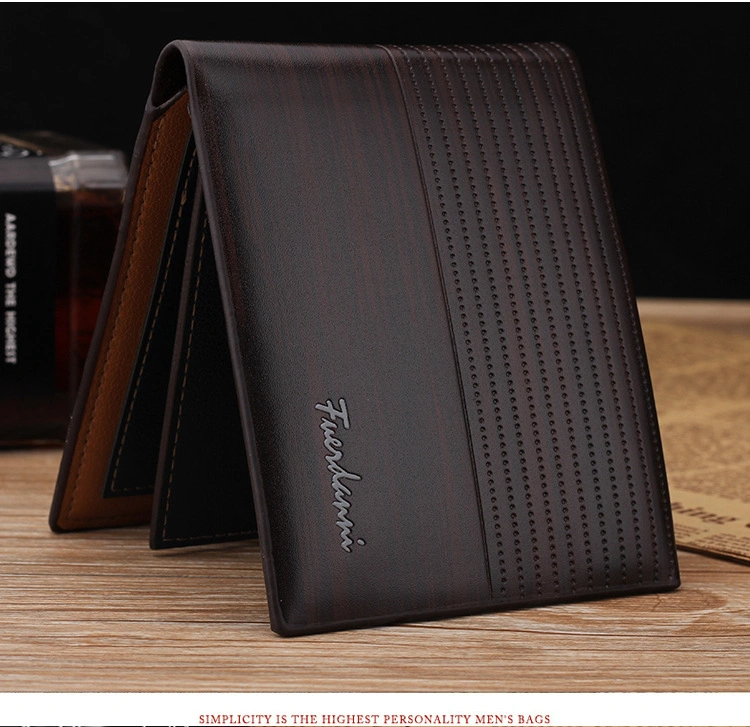 Amazon Hot Sell 2023 High quality/High cost performance  PU Leather Leisure Wallet for Men