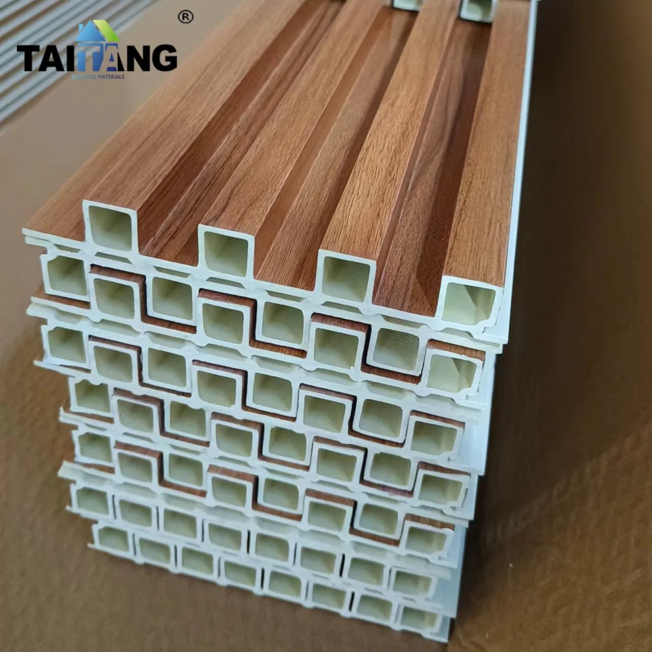 Outdoor WPC Great Wall Solid Wood Partition Wall Cladding WPC Board