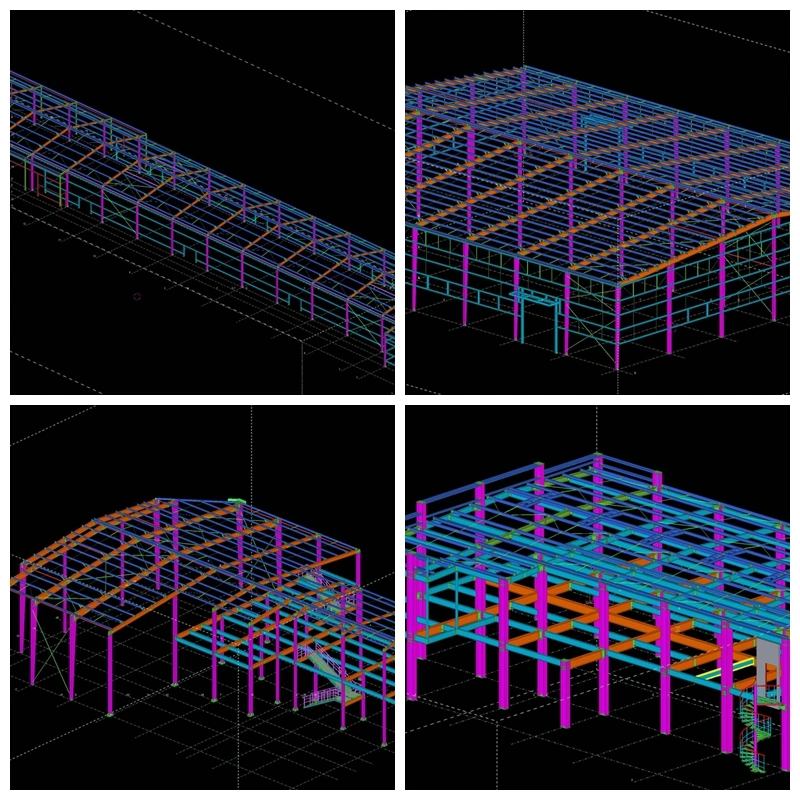 High Rise Prefabricated House Building Frame Construction Hotel Steel Structure