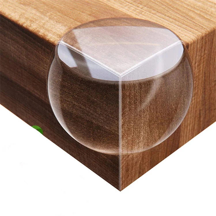 Безопасности прозрачной клейкой силиконового каучука малыша край крышки стола защитный уголок