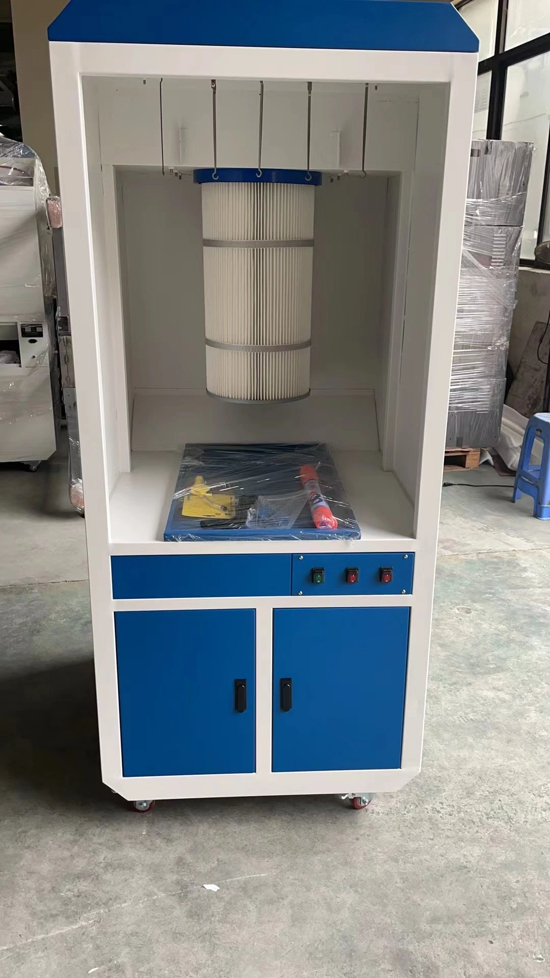 Preparation Station Dust Free Portable Small Mini Powder Coating Spray Paint Booth for Sample Making