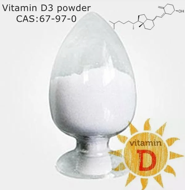 Vitamina D3 Aditivos alimentarios Vitamina D3 Cristal (Cholecalciferol) CAS 67-97-0 Vitamina D