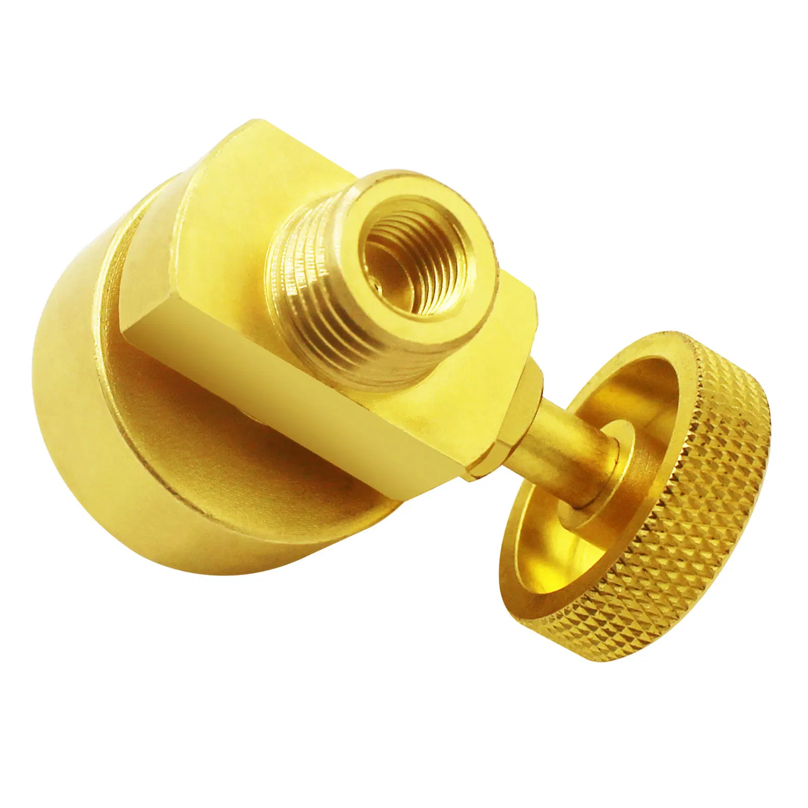 Brass 1lb controlar a válvula de agulha com 1/4 de polegada rosca externa NPT e rosca interna M8*1, equipados com estabilizador de tensão Device