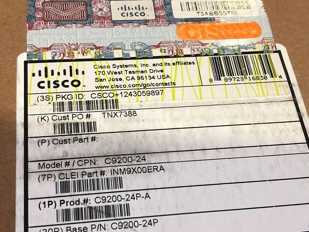 خدمات IP من نوع Cisco WS-C3850-48p-E Catalyst 3850 48 منفذ PoE. محول إيثرنت