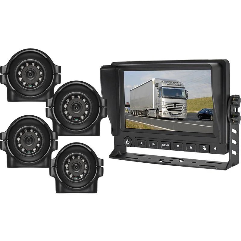 7" LCD Monitor HD 12V/24V 4pin IR LED CCD Reversing Camera Car Truck Caravan