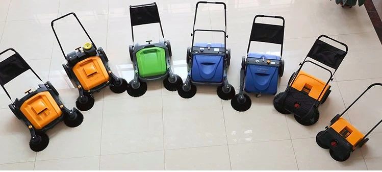 2021 New Arrival Walk Behind Hand Push Electric Manual Floor/Road/Street Cleaning Tool