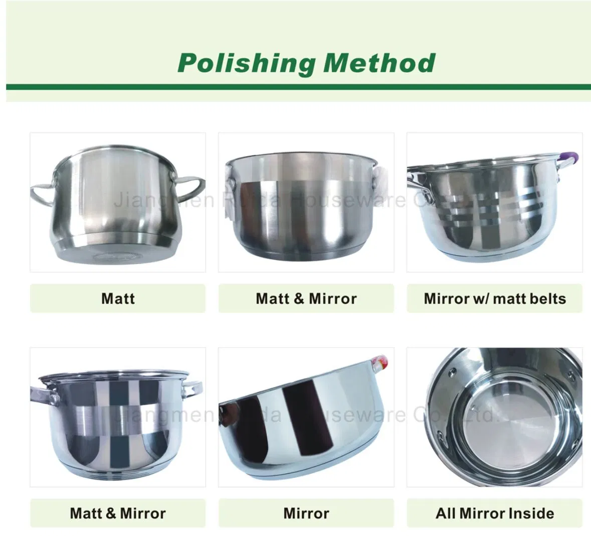 Special Stainless Steel Kitchenware in Perforation for Easy Drainage on The Lid