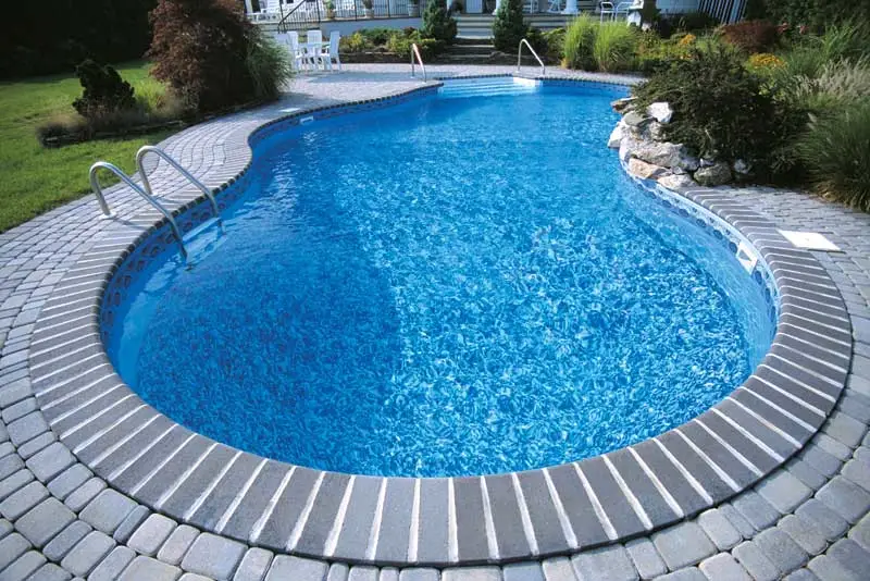 Mosaic Style Pool Swimming Cover UV-Treated PVC Tarpaulin Fabric Pool Cover