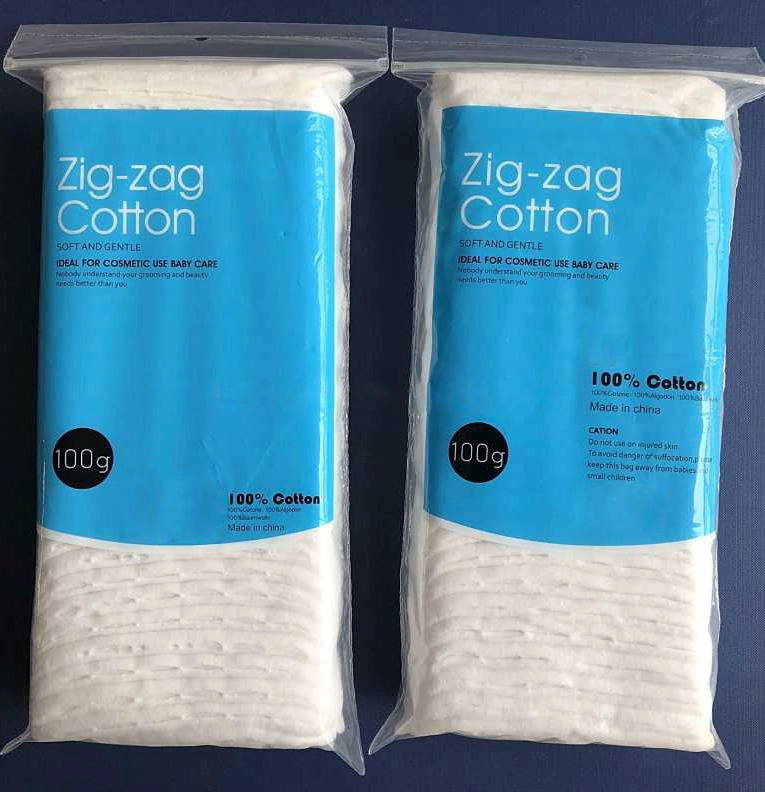 50g Zigzag Cotton Pad with High Quality CE FDA ISO Approved