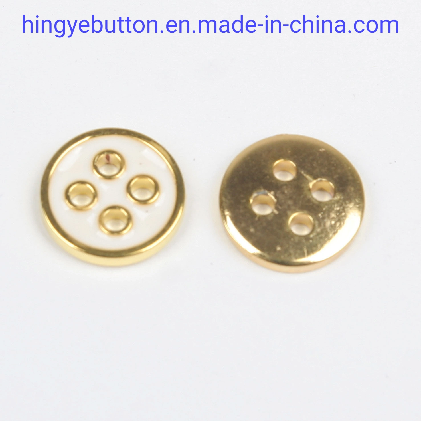 Plastic Button 2 Holes ABS Matt Gold Color Button for Garment Accessories