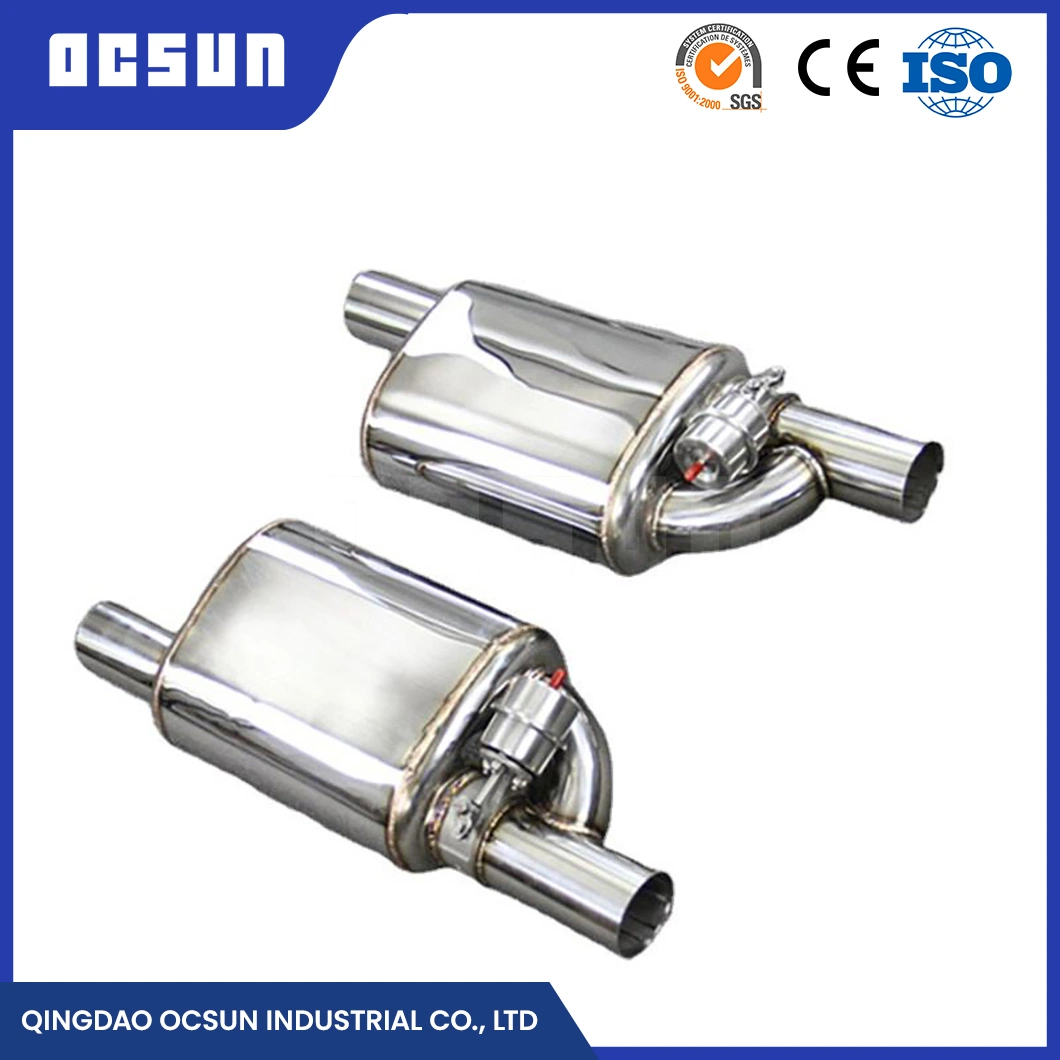 Ocsun Customized 409 304 Stainless Steel Material Muffler Pipe Suppliers China Silencer Muffler