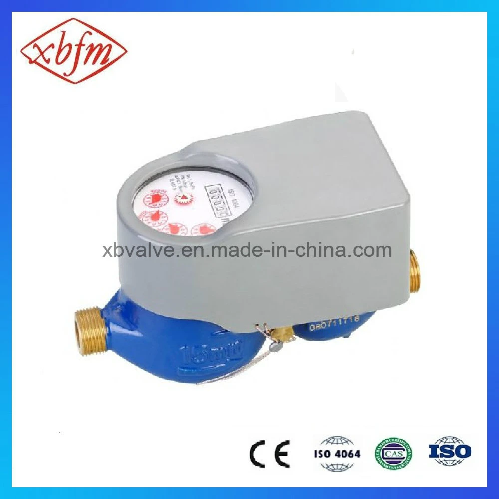 Direct Reading Remote Valve Control Water Meter (Light Blue Color)