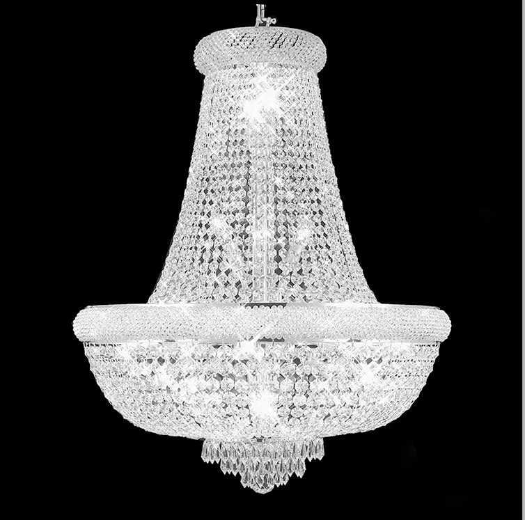 Good Quality Factory Hand Made Silver Gold Crystal Chandelier Pendant Lamp