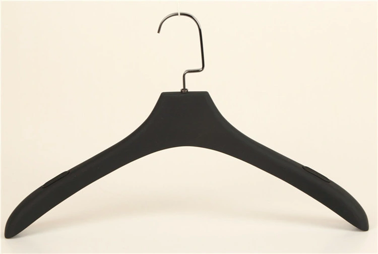 Caoutchouc de haute qualité Hommes Femmes Vêtements Hanger Rack noir