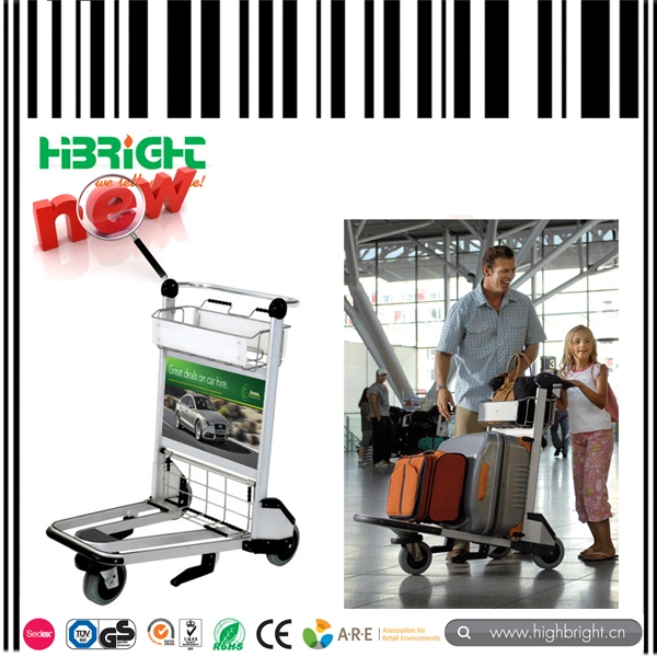 Aluminum Airport Luggage Trolley with Brakes