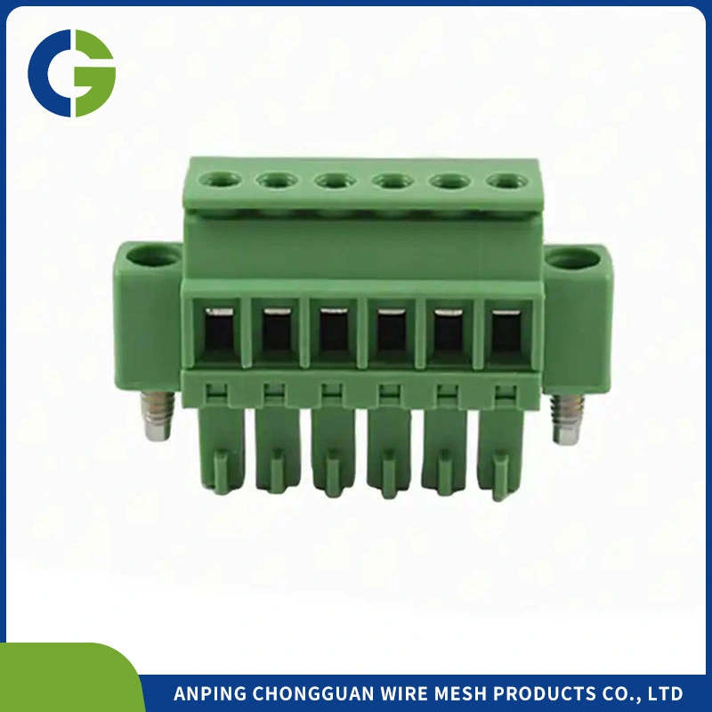 7.62mm Pitch 3pin Female Pluggable Terminal Block with Fixed Screws Terminal Block